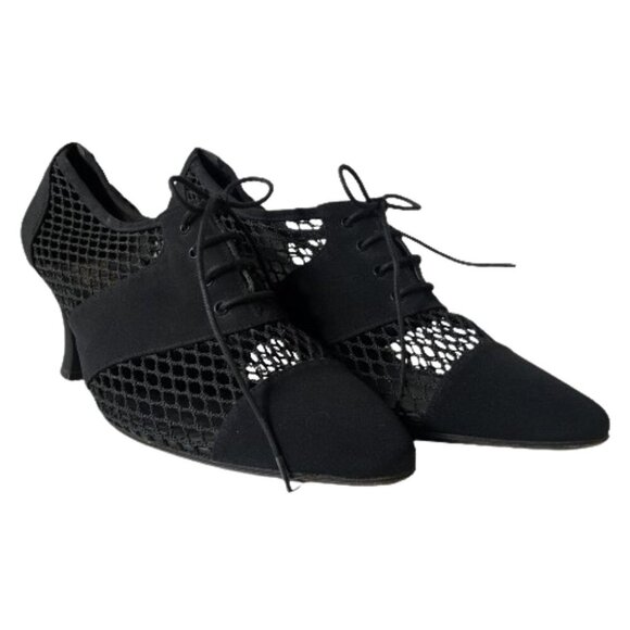 Vintage Borgo Degli ULjvi Italian made leather perforated mesh  shoes lace ups - Picture 2 of 14